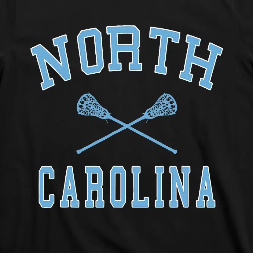 North Carolina Lacrosse Vintage Nc Lax Weathered T-Shirt