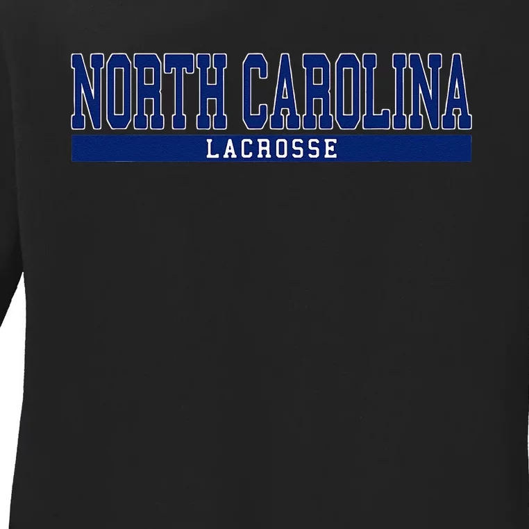 North Carolina Lacrosse Ladies Long Sleeve Shirt