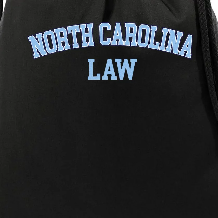 North Carolina Law Attorney Bar Graduate Lawyer College Drawstring Bag