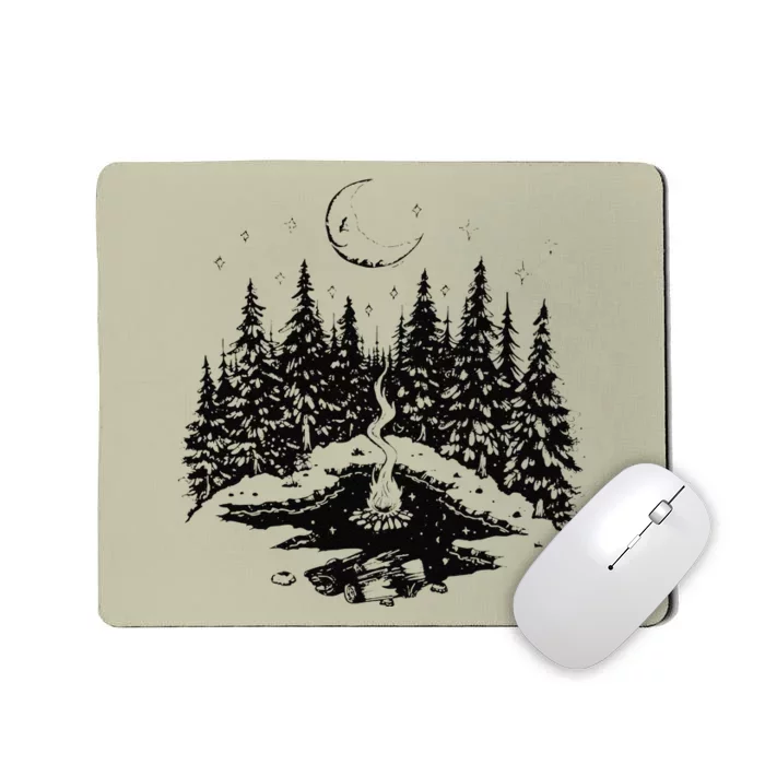 No City Lights Just Camp Fire Nights Lake Life Mousepad