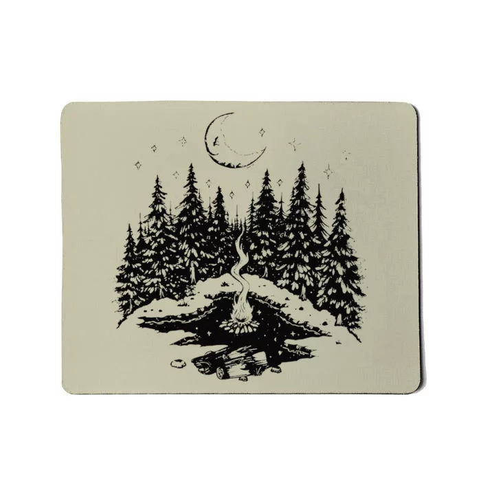 No City Lights Just Camp Fire Nights Lake Life Mousepad