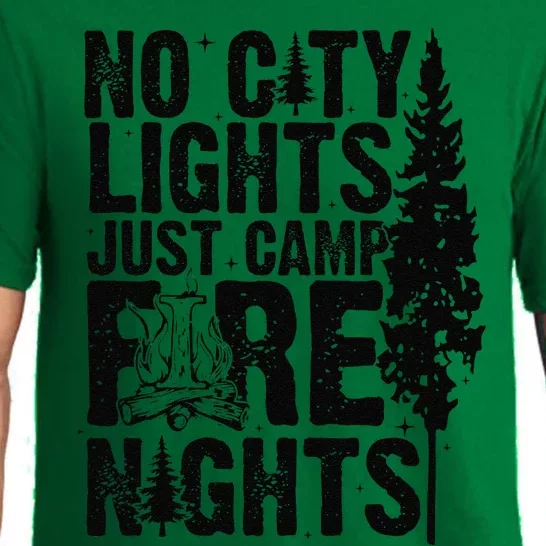 No City Lights Just Camp Fire Nights Pajama Set