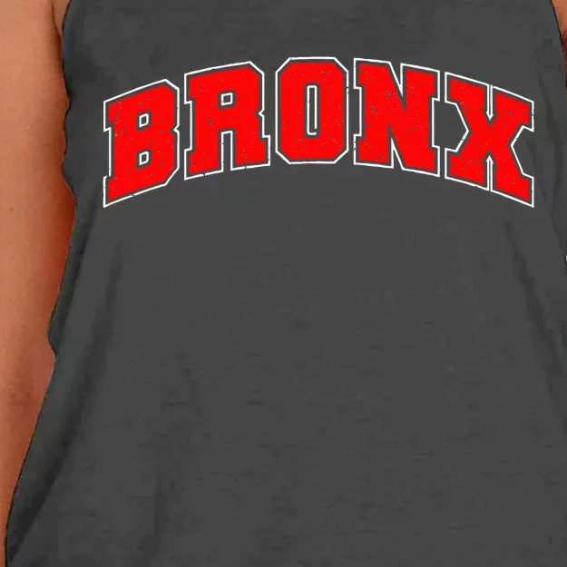 Newyork City Lover Bronx New York Women's Knotted Racerback Tank