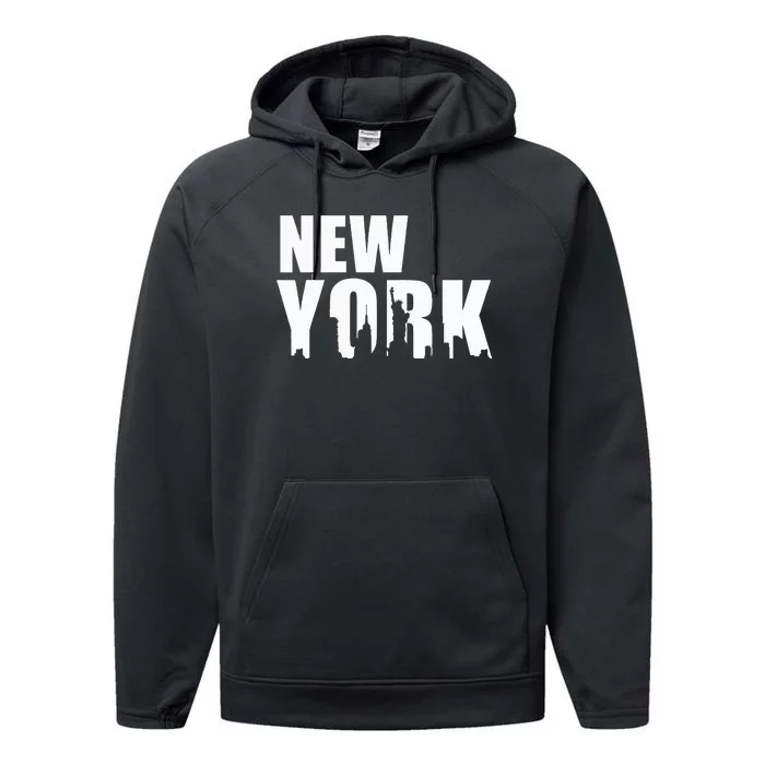 Ny City Lover Born In New York Performance Fleece Hoodie