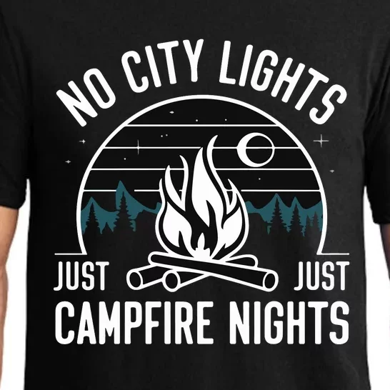 No City Lights Just Campfire Nights Pajama Set