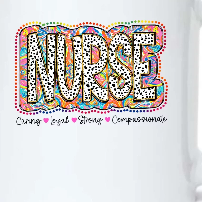 Nurse Caring Loyal Strong Compassionate Black Color Changing Mug