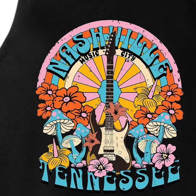 Nashville Country Music City Trip Retro Nash Bash Bach Ladies Tri-Blend Wicking Tank