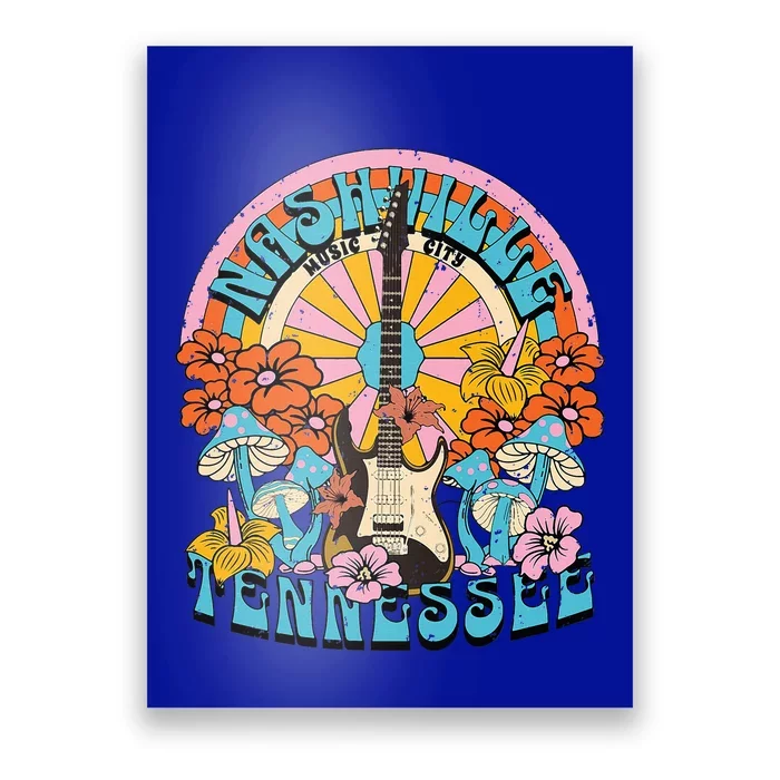 Nashville Country Music City Trip Retro Nash Bash Bach Poster