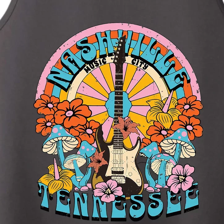 Nashville Country Music City Trip Retro Nash Bash Bach Performance Tank