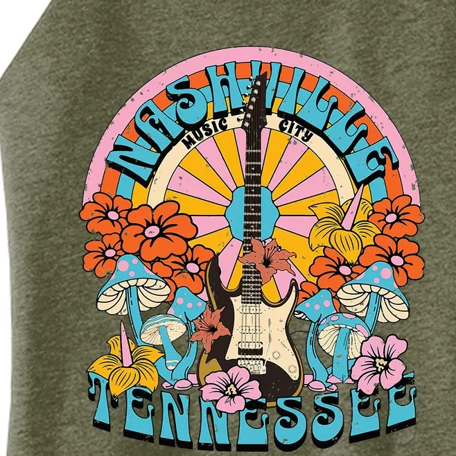 Nashville Country Music City Trip Retro Nash Bash Bach Women’s Perfect Tri Rocker Tank