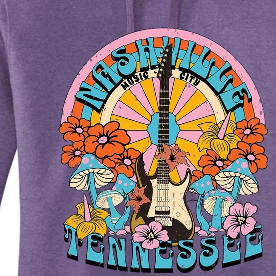 Nashville Country Music City Trip Retro Nash Bash Bach Women's Pullover Hoodie