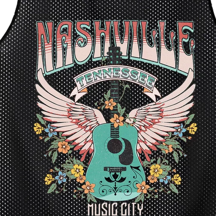 Nashville Country Music City Trip Retro Nash Bash Bach Mesh Reversible Basketball Jersey Tank