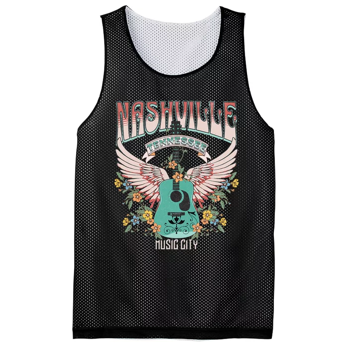 Nashville Country Music City Trip Retro Nash Bash Bach Mesh Reversible Basketball Jersey Tank