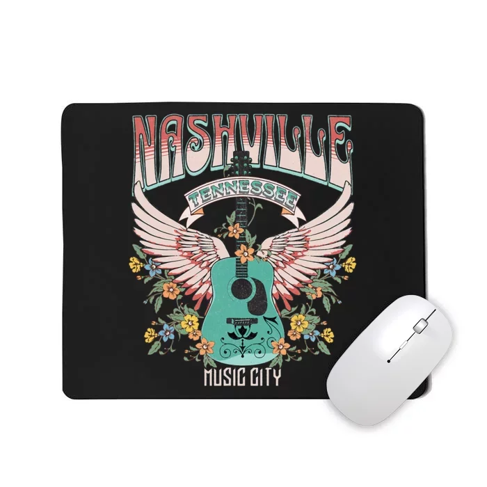 Nashville Country Music City Trip Retro Nash Bash Bach Mousepad