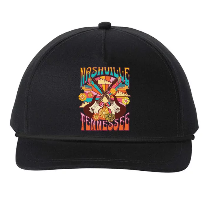 Nashville Country Music City Trip Retro Nash Bash Bach Snapback Five-Panel Rope Hat