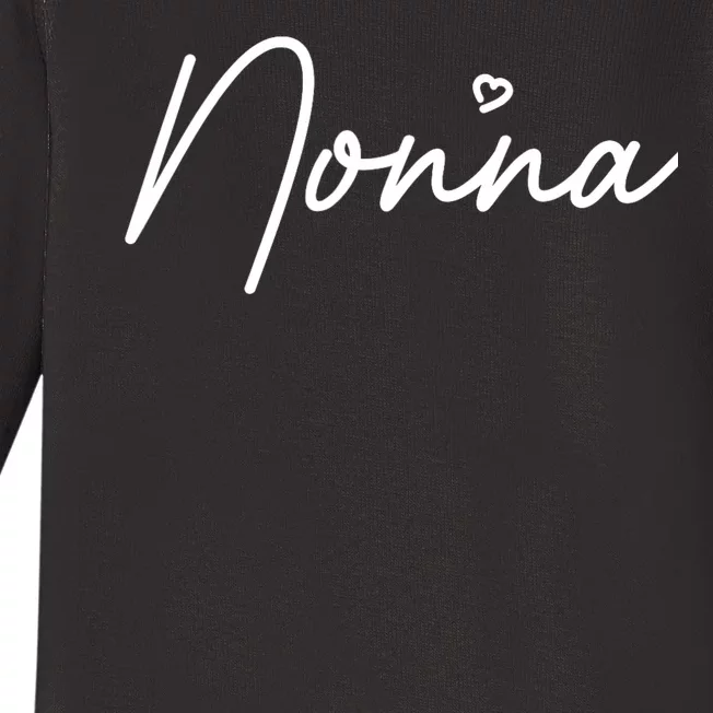 Nonna Cute MotherS Day Gift In Italian Grandma Baby Long Sleeve Bodysuit