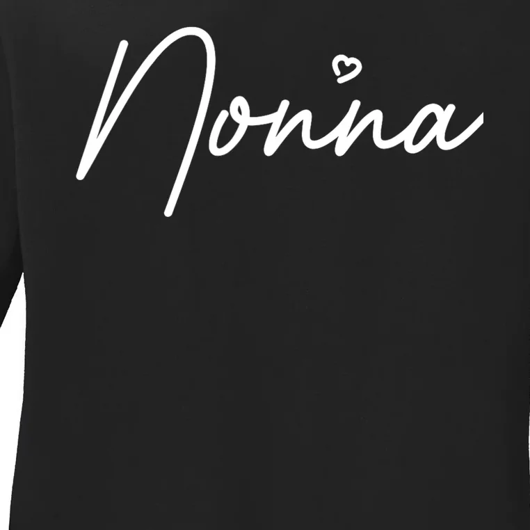 Nonna Cute MotherS Day Gift In Italian Grandma Ladies Long Sleeve Shirt