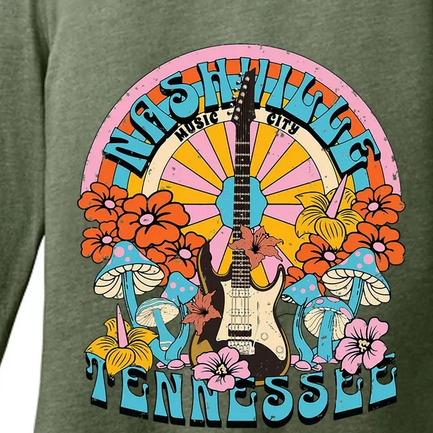 Nashville Country Music City Girl Trip Retro Nash Bash Bach Womens CVC Long Sleeve Shirt