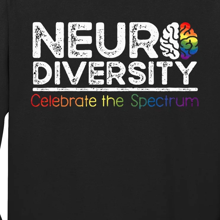 Neurodiversity Celebrate Mental Health ADHD Autism Awareness Long Sleeve Shirt