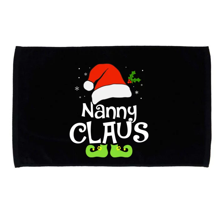 Nanny Claus Matching Family Christmas 2022 Costume Santa Microfiber Hand Towel