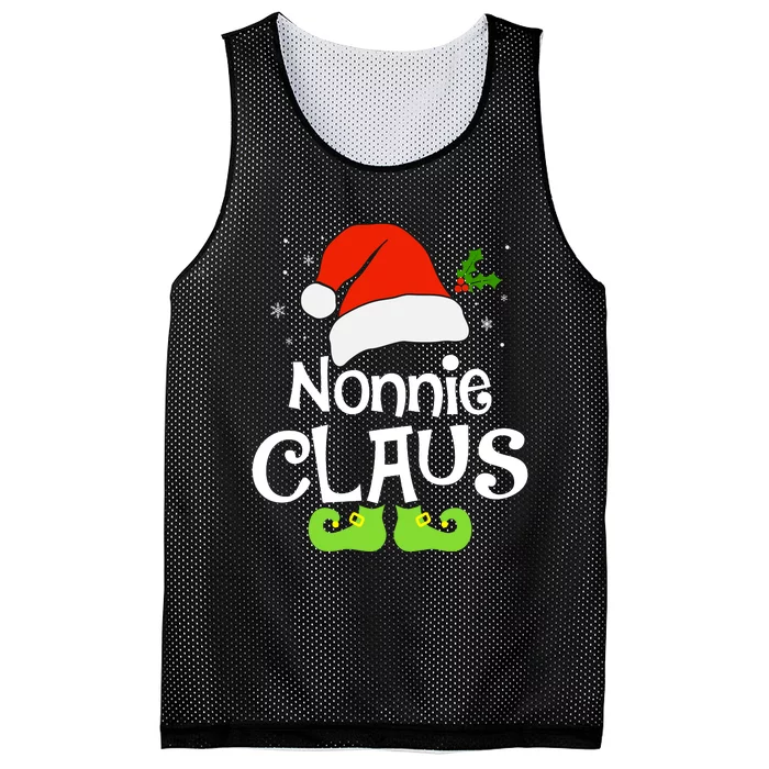 Nonnie Claus Matching Family Christmas 2022 Costume Santa Mesh Reversible Basketball Jersey Tank