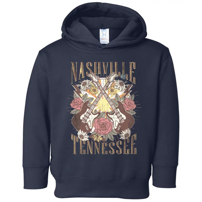 Nashville Country Music City Retro Nash Bash Bach Toddler Hoodie