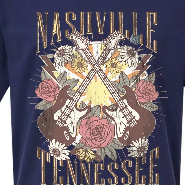 Nashville Country Music City Retro Nash Bash Bach Sueded Cloud Jersey T-Shirt