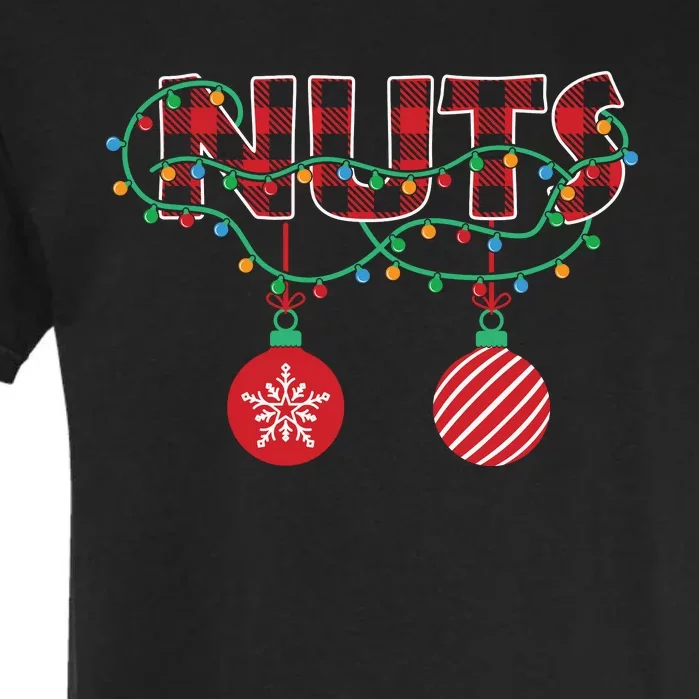 Nuts Christmas Matching Couple Chestnuts Gift Xmas Holiday Garment-Dyed Heavyweight T-Shirt