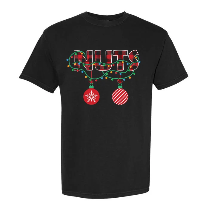 Nuts Christmas Matching Couple Chestnuts Gift Xmas Holiday Garment-Dyed Heavyweight T-Shirt