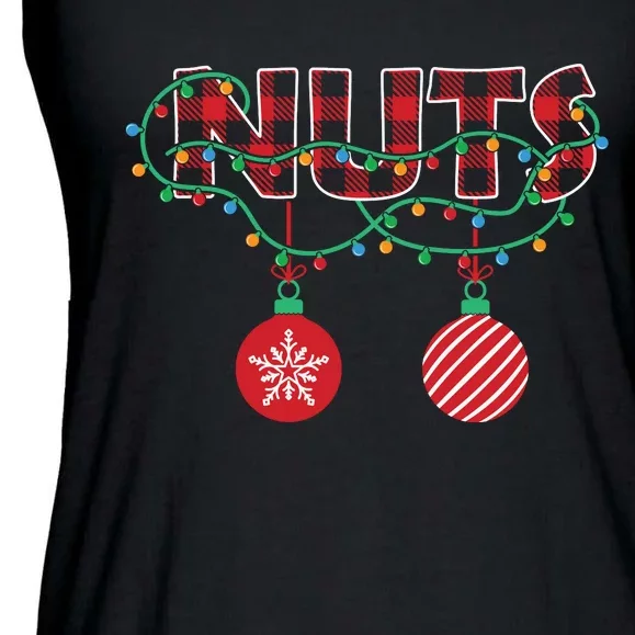 Nuts Christmas Matching Couple Chestnuts Gift Xmas Holiday Ladies Essential Flowy Tank