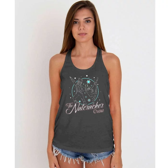 Nutcracker Crew Matching Family Christmas Women's Knotted Racerback Tank