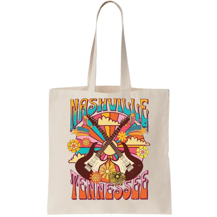 Nashville Country Music City Girls Trip Retro Nash Bash Bach Tote Bag