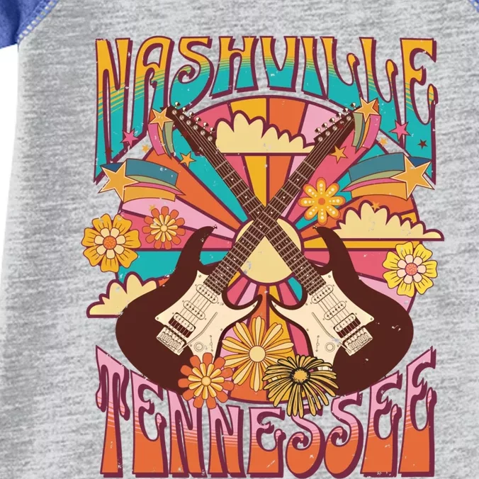 Nashville Country Music City Trip Retro Nash Bash Bach Gift Infant Baby Jersey Bodysuit