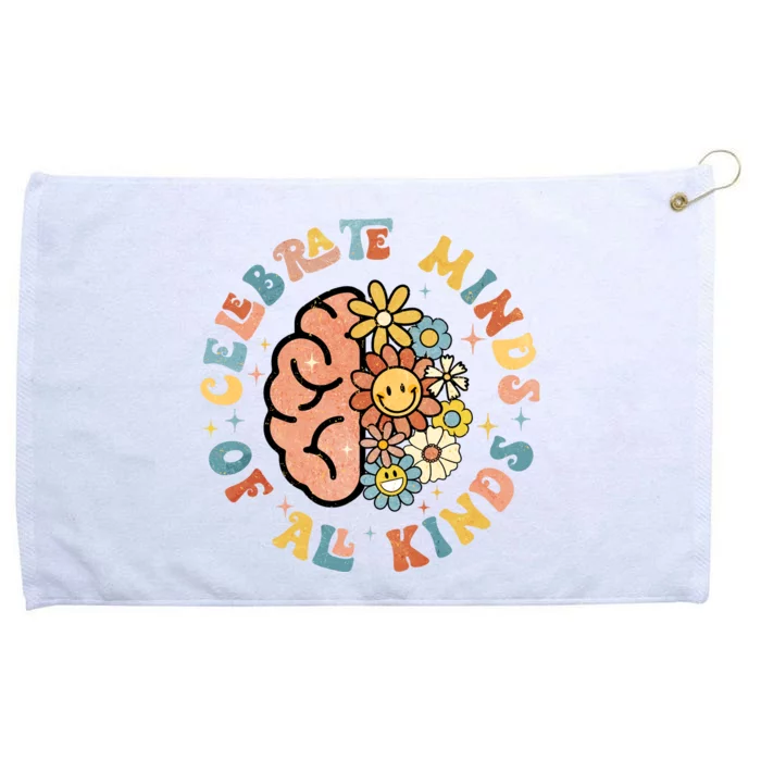 Neurodivergent Celebrate Minds Of All Kinds Autism Grommeted Golf Towel