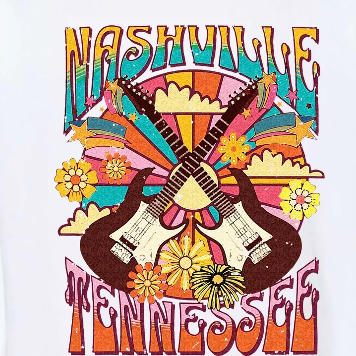 Nashville Country Music City Girls Trip Retro Nash Bash Bach Garment-Dyed Sweatshirt