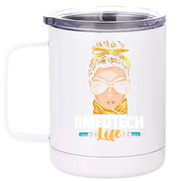 Nursing Crew Medical Frontliner Nurse Medcute Gifttech Life Cute Gift Front & Back 12oz Stainless Steel Tumbler Cup