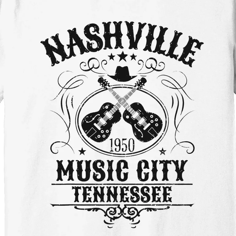 Nashville Country Music City Girls Trip Retro Nash Bash Bach Premium T-Shirt