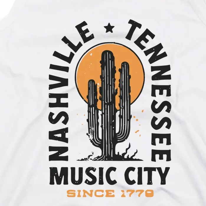 Nashville Cute Nashville Music City Since 1779 Tank Top