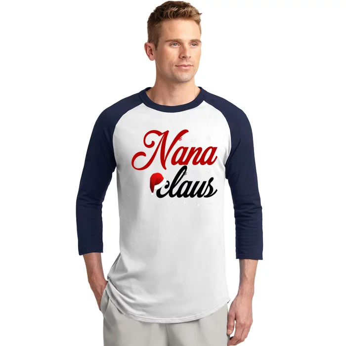 Nana Claus Baseball Sleeve Shirt