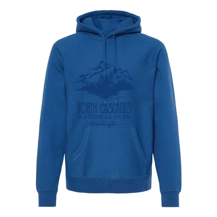 North Cascades National Park Mountain Design Gift Premium Hoodie