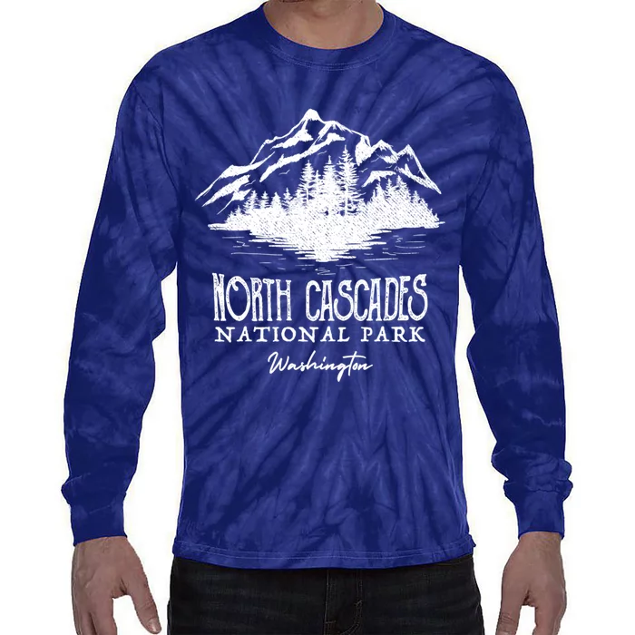 North Cascades National Park Mountain Washington Cool Gift Tie-Dye Long Sleeve Shirt