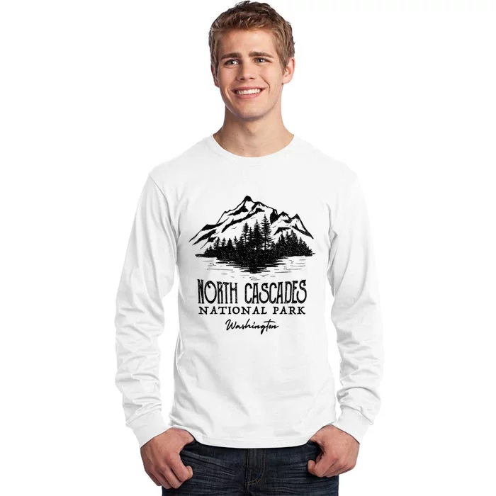 North Cascades National Park Mountain Washington Cool Gift Tall Long Sleeve T-Shirt