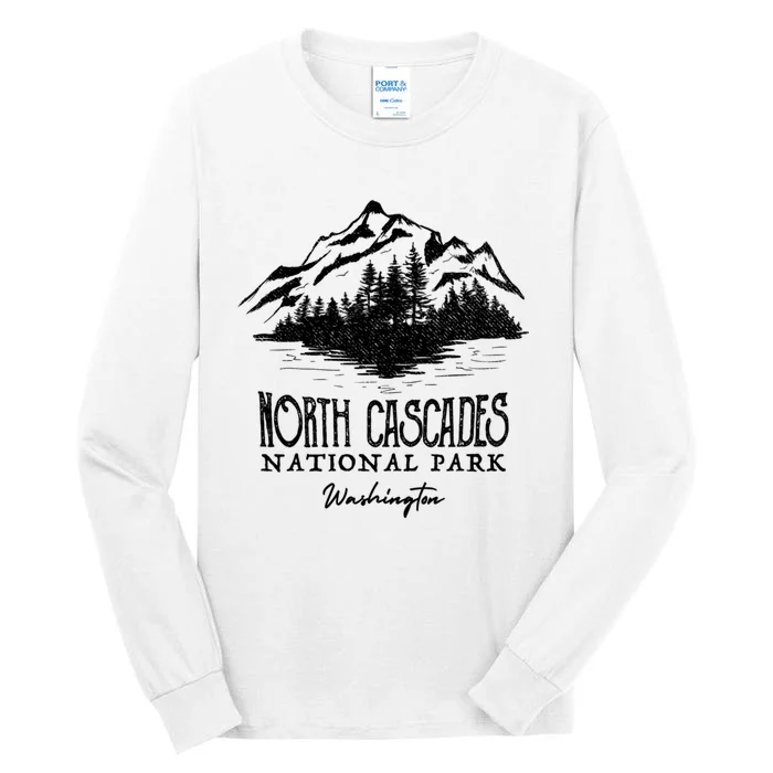 North Cascades National Park Mountain Washington Cool Gift Tall Long Sleeve T-Shirt