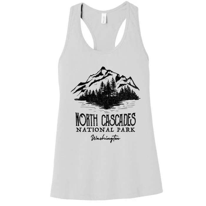 North Cascades National Park Mountain Washington Cool Gift Women's Racerback Tank