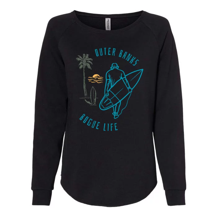 North Carolina NC Beach Bogue Life Womens California Wash Sweatshirt