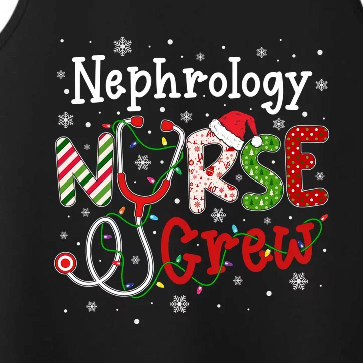 Nephrology Christmas Nurse Crew Nursing Christmas Pattern Gift Performance Tank