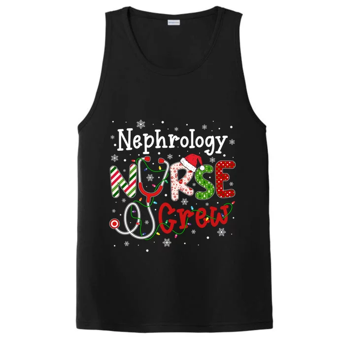 Nephrology Christmas Nurse Crew Nursing Christmas Pattern Gift Performance Tank