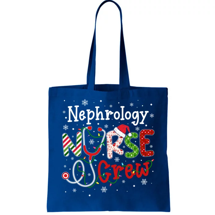 Nephrology Christmas Nurse Crew Nursing Christmas Pattern Gift Tote Bag