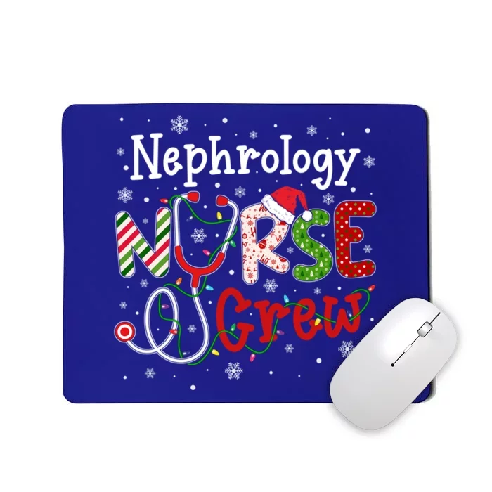 Nephrology Christmas Nurse Crew Nursing Christmas Pattern Gift Mousepad