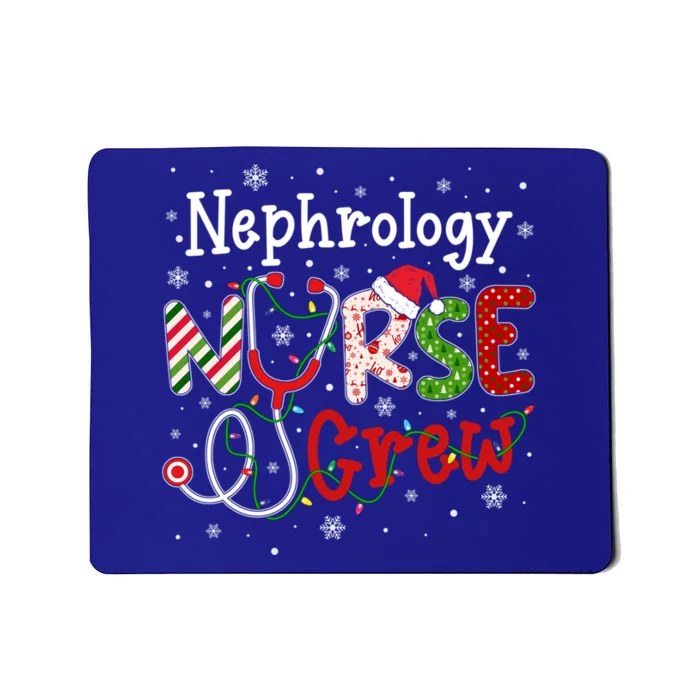 Nephrology Christmas Nurse Crew Nursing Christmas Pattern Gift Mousepad